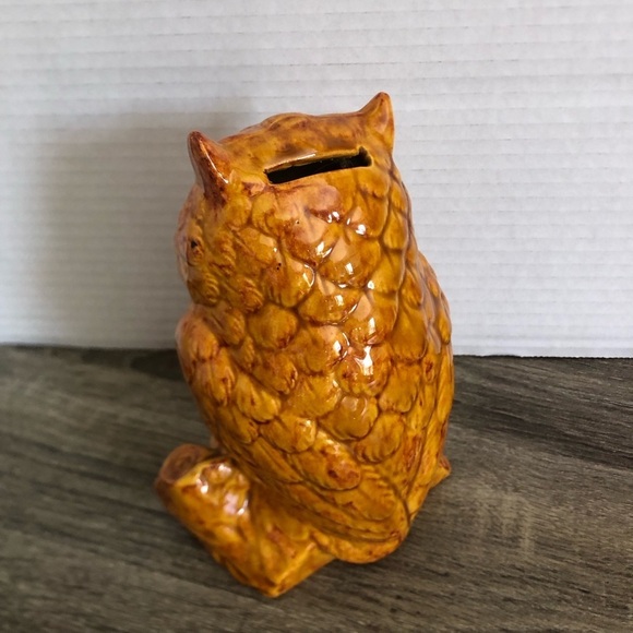 Vtg MCM Owl Coin Bank - Picture 5 of 15